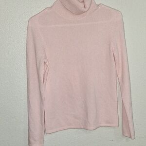 Peck & Peck Soft Pink Cowl Neck Sweater